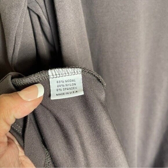 Bryn Walker Ilse Ponti Soft Knit Drape Mock Neck Long Dolman Sleeve Dress Medium - Picture 10 of 10